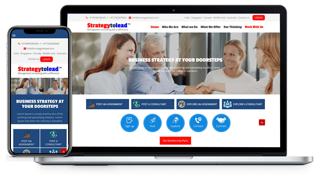 Strategy to lead website design