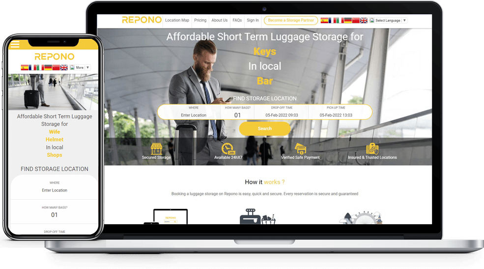 Repono Store website design from the PageTraffic portfolio